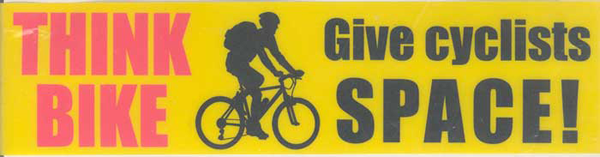 Think Bike Cycle Awareness Sticker