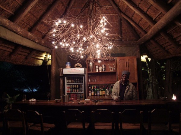 The bush bar at Haina Kalahari Lodge