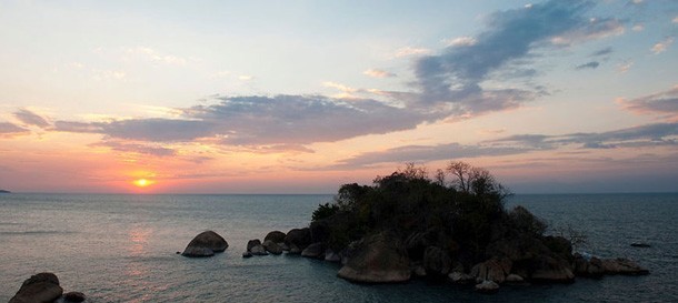 Sunset in Lake Malawi