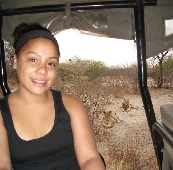 Nadine finally gets to see the lions of the Kalahari!