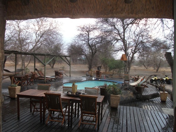 The Haina pool provides relief against the hot Kalahari sun