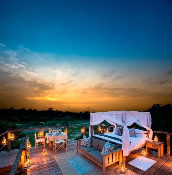 Enjoy exquisite sunsets from your breathtaking vantage point in the Treehouse