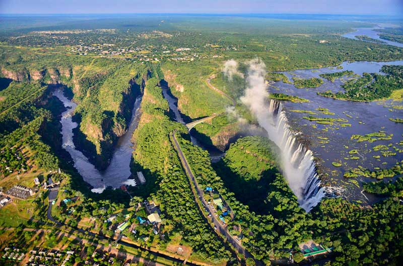 Victoria Falls Aerial Views