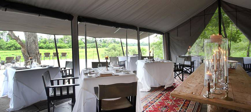 Machaba Camp Dining Area