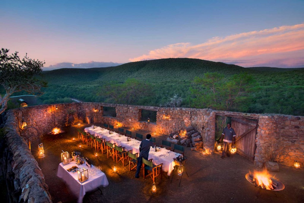 Great Fish River Lodge boma evening
