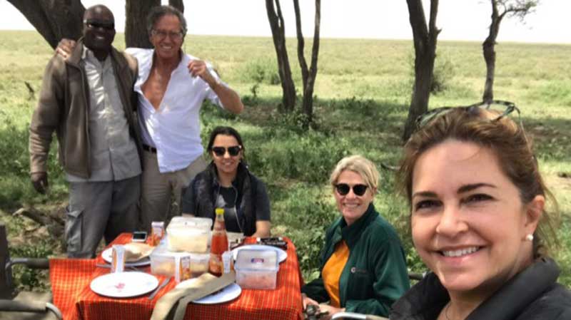 Guests on Safari in East Africa