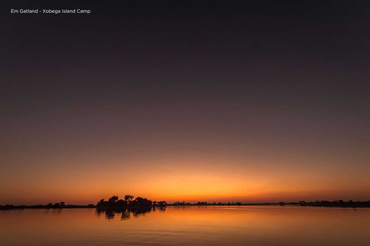 Sunset Delta Xobega Island