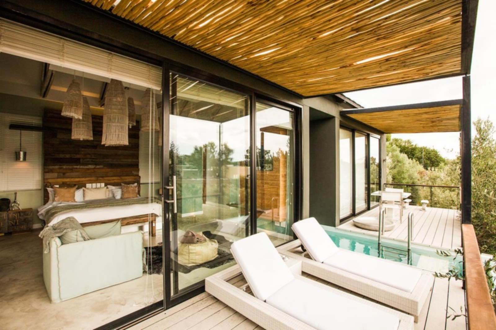 The Olive Exclusive premier suite deck and plunge pool