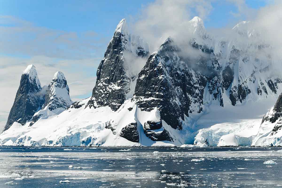 Snow-capped Mountains of Antarctica