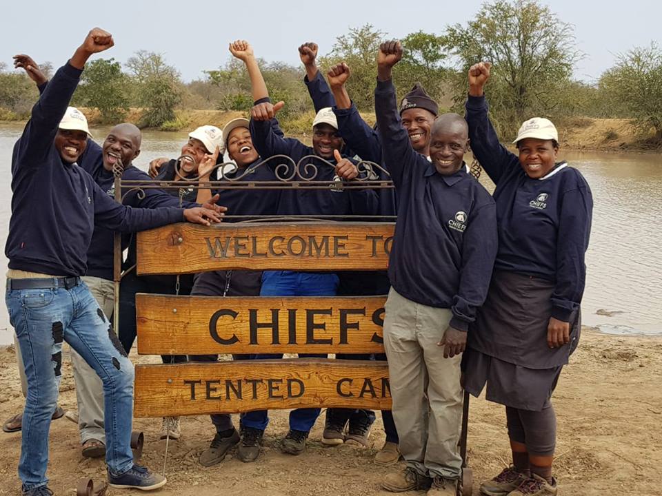 The energetic team behind Chiefs Tented Camp Kruger Grande