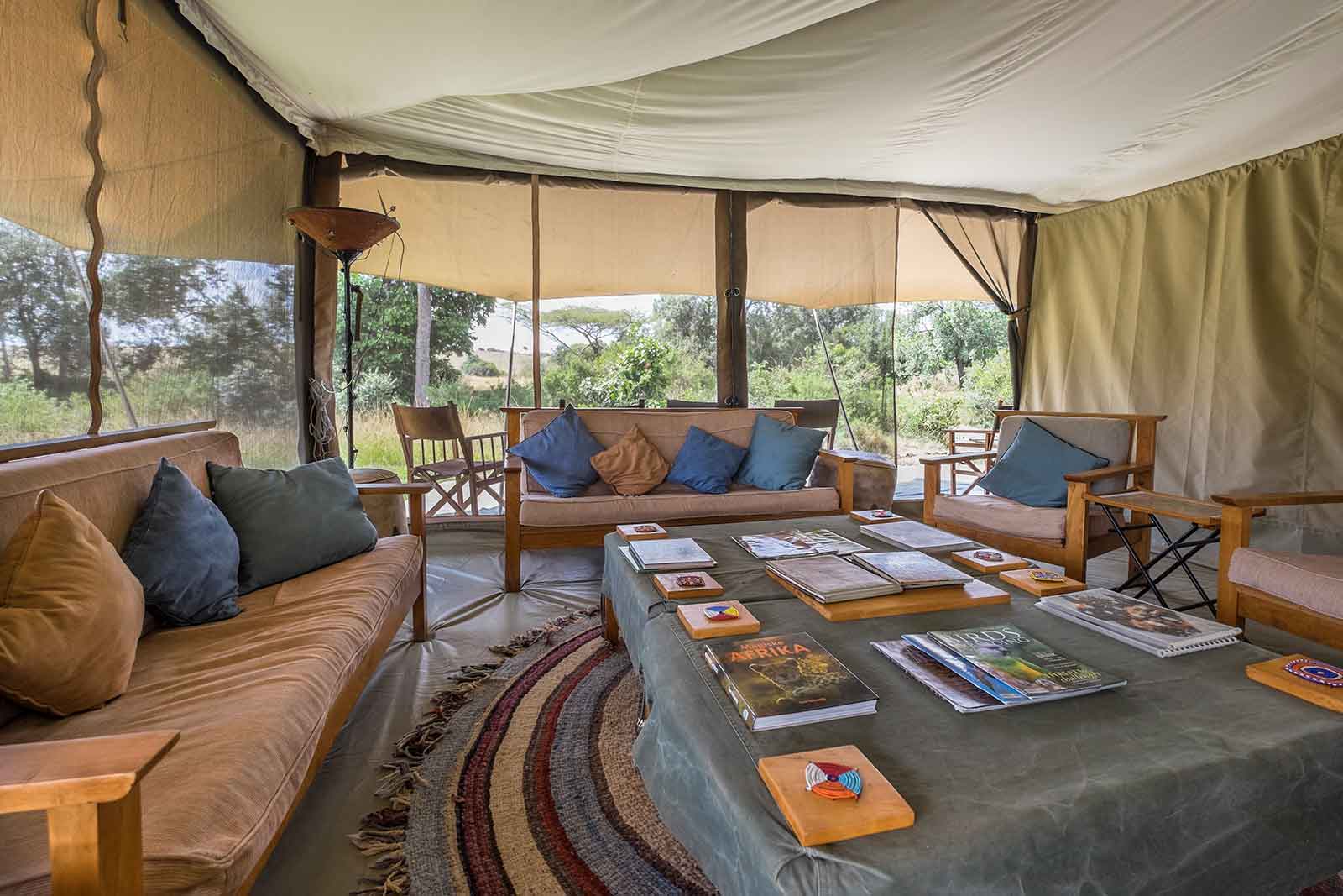 Porini Lion Camp Lounge