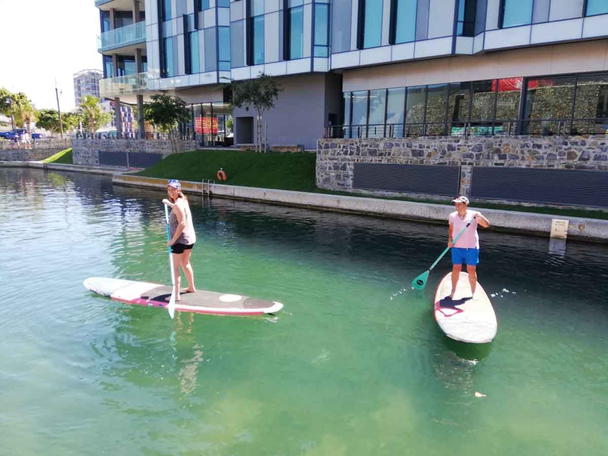 Stand Up Paddle Board on VA Waterfront Canal