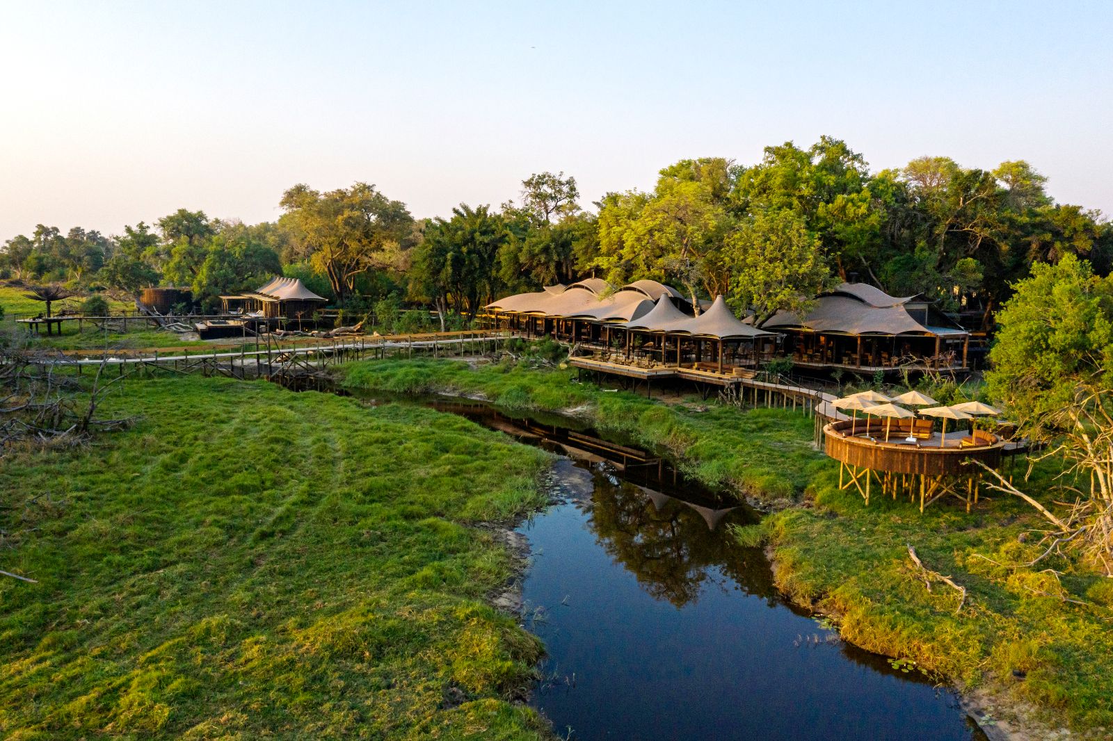 Xigera Safari Lodge Aerial Views
